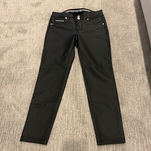 Freddy Black Leggings with Silver Accents
